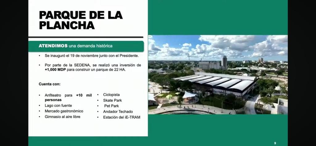 Parque de la plancha en Yucatán